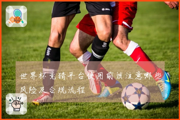 世界杯竞猜平台使用前该注意哪些风险及合规流程