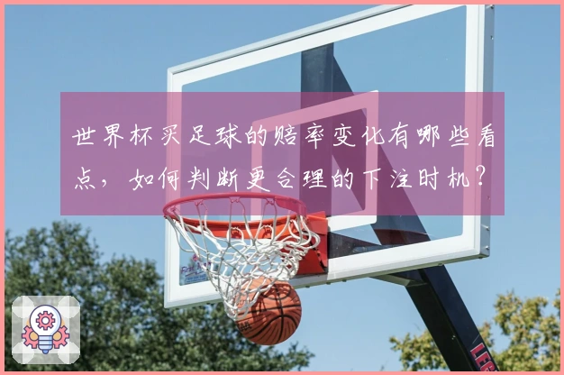 世界杯买足球的赔率变化有哪些看点，如何判断更合理的下注时机？