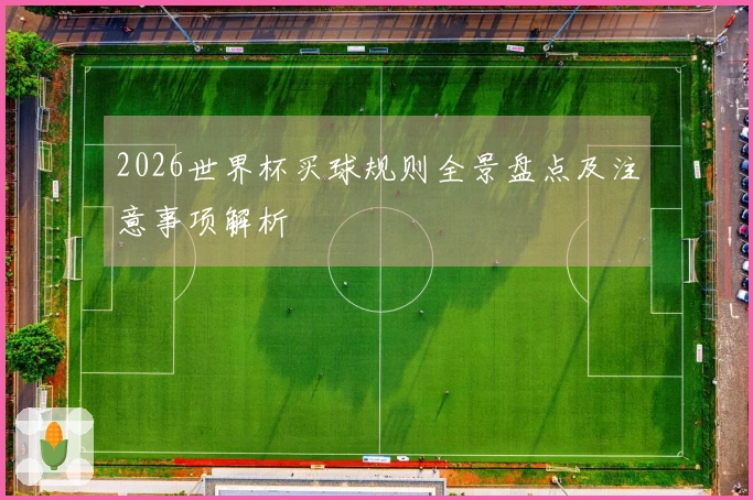 2026世界杯买球规则全景盘点及注意事项解析